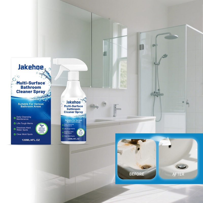 JAKEHOE Multi-Purpose Bathroom Cleaning Spray Bathroom Multi-Effect Cleaning Stubborn Stains Household Cleaning Supplies JAKEHOE Multi-Purpose Bathroom Cleaning Spray Bathroom Multi-Effect Cleaning Stubborn Stains Household Cleaning Supplies