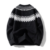 2026秋冬新款复古软糯费尔岛针织毛衣秋冬学院风高级感套头打底衫，男装针织衫/毛衣，星座614