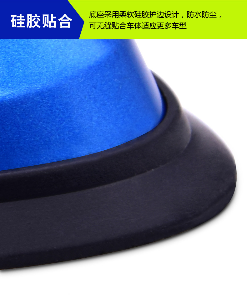 Car Modification Shark Fin Antenna for Radio Signal Reception, Special Roof Spoiler Decoration, No Drilling Required