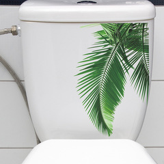廠家外貿熱帶綠植葉子馬桶貼衛生間家居裝飾牆貼貼紙自粘批發跨境