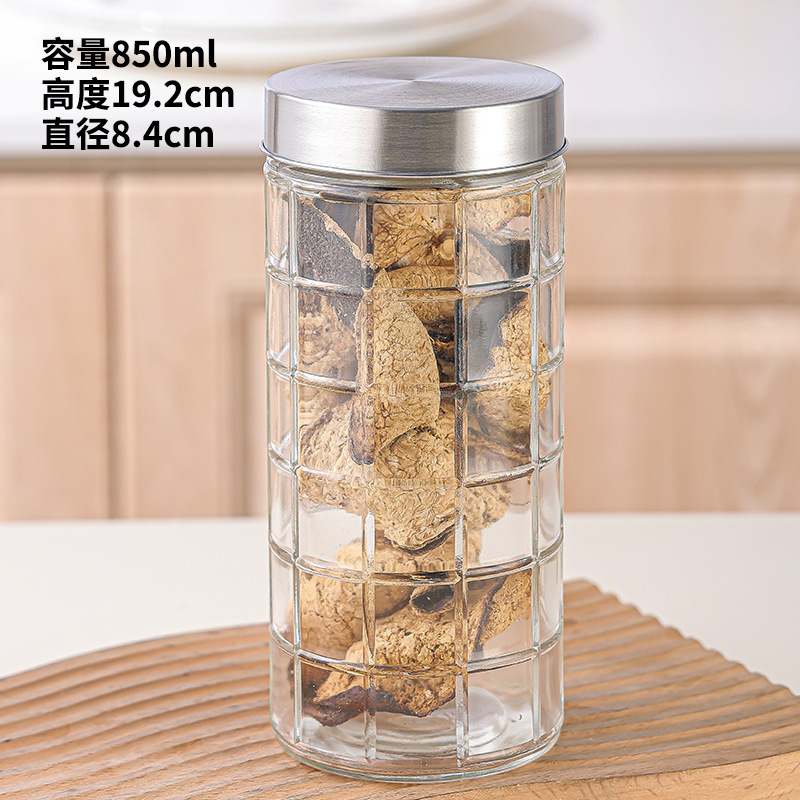 Botella de vidrio sellada, botella de alimentos, vinos encurtidos, macetas de encurtidos, miel, botella vacía, granos, granos, granos, macetas de almacenamiento