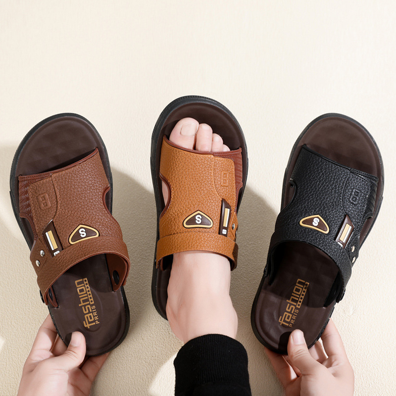 2025 verano nuevo estilo ropa exterior transpirable y resistente al desgaste sandalias y zapatillas de suela suave antideslizantes zapatos casuales para hombres tendencia