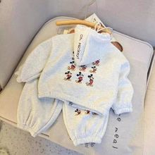儿童运动卫衣套装春秋冬季男女童裤子上衣外套卫裤两件套