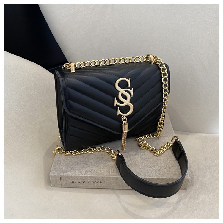Damen Handtasche Im Western Stil Mit Kette Und Umhängefunktion_voghion.com