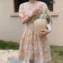 显瘦短袖法式气质连衣裙