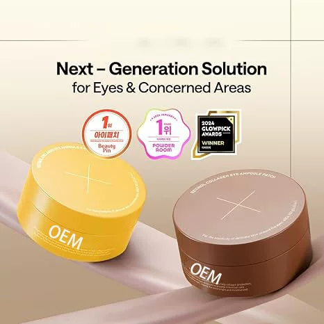Korean Hydrogel Eye Patch Vitamin a Collagen Eye Mask Contains 95% Vitamin a and 5% Micro Collagen, Non-Irritating