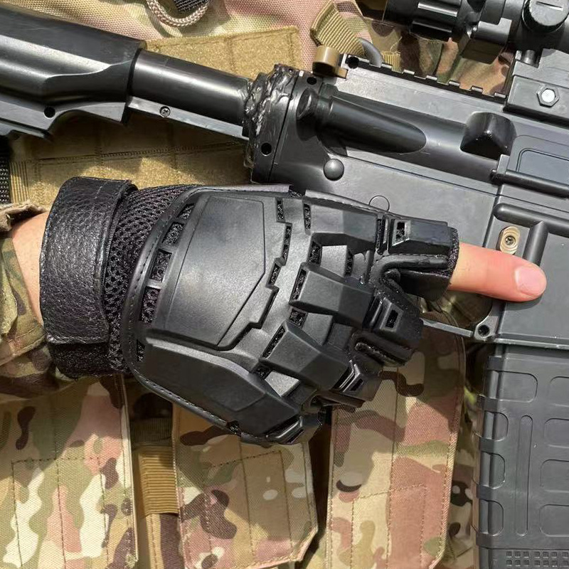 Outdoor Sports King Kong Transforming Half-Finger Gloves Mountaineering Protective Cycling Multi-Functional Combat Cs Tactical Gloves