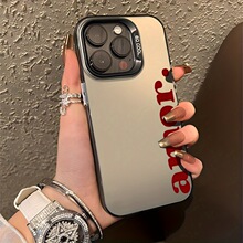 Z 82555 Creative Text Electroplated Phone Case �������ֵ��