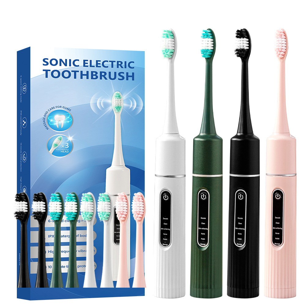 New Household Adult Sonic Electric Toothbrush Charging Waterproof Vibration Soft Hair Electric Toothbrush Cleaning Couples Toothbrush