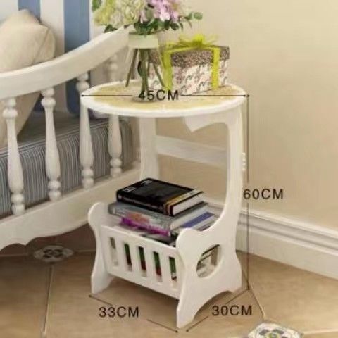 Moderno y simple mesa de cabecera nórdica, armario de dormitorio, pequeño armario junto a la cama, simple sala de estar, mesa cuadrada creativa