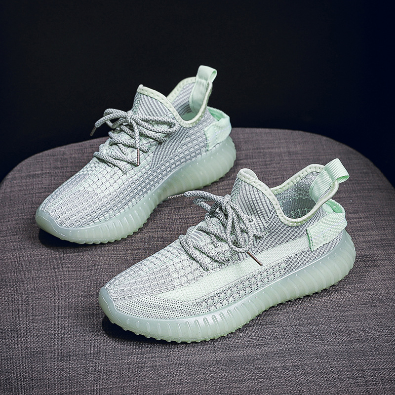 Factory Direct Sales Summer New Jelly Coconut Shoes for Women, Fly-Knit Breathable Mesh Shoes, Versatile Casual Sports Shoes for Women