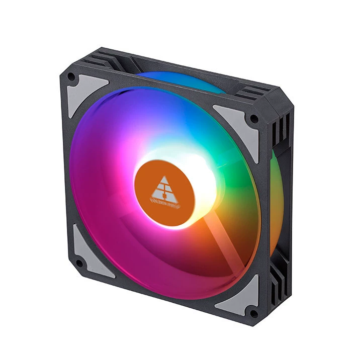 金河田 Aurora 1 цветной цветовой مواпада корпус фан 12CM настольный компьютер охладитель вентилятор светодиоды
