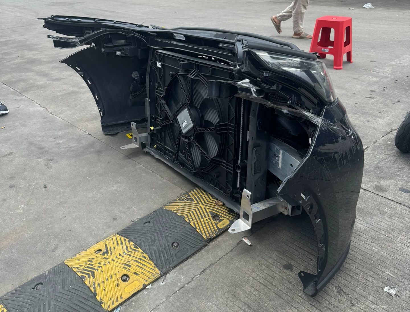 Suitable for Toyota Highlander XU70 front lip, front bumper, front nose cut, front bar