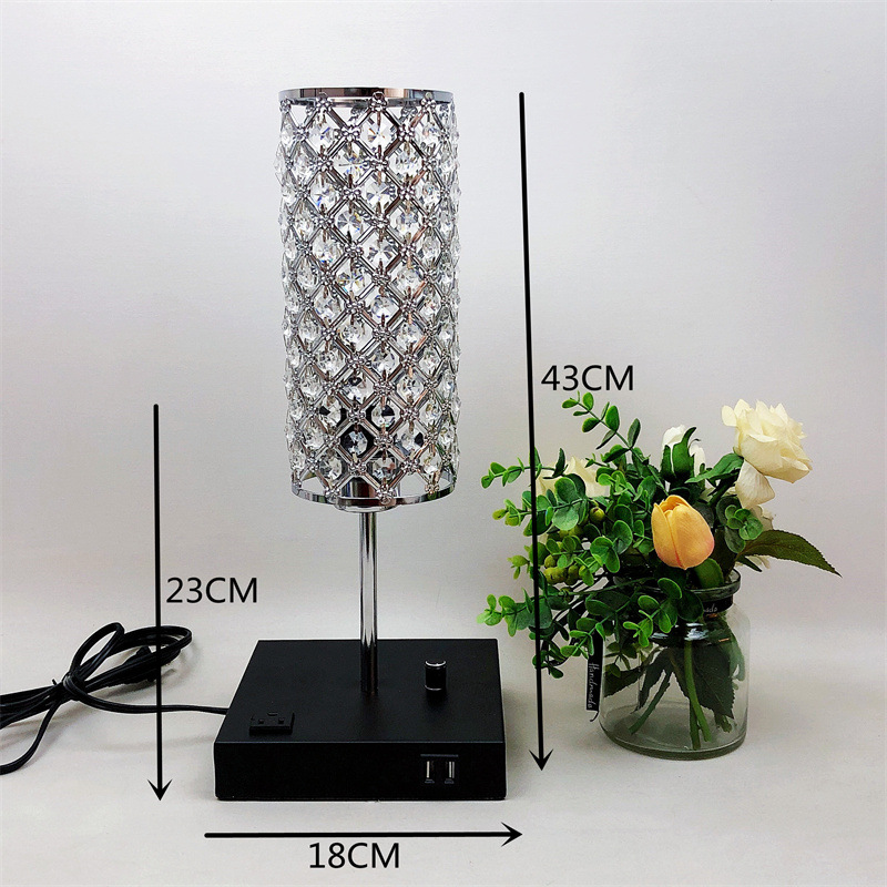 Lámpara de mesita de noche creativa USB recargable lámpara de lectura y aprendizaje de hierro Nordic RETRO estudio salón dormitorio lámpara