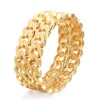 Fashionable golden bracelet, jewelry, accessory, European style