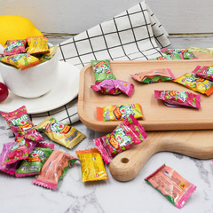 Malaysia imported London WF brand mixed fruit flavored soft candies in individual small packages, New Year candies and snacks
