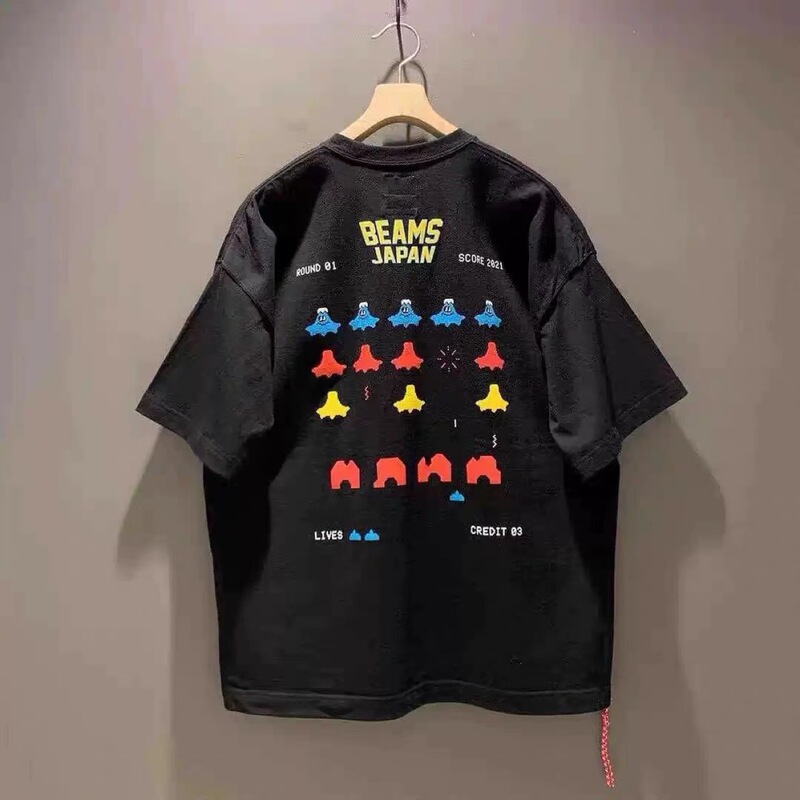 Beams Japan Japanese Style Mount Fuji Fuji Printed Cartoon Pattern Short-Sleeved Casual Loose Couple T-Shirt 26Ss