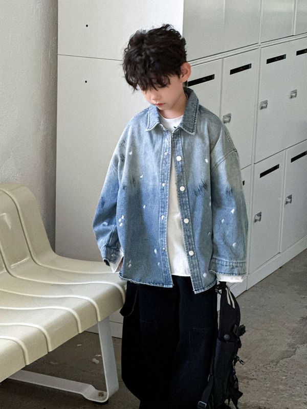 男童牛仔外套秋款2025新款休闲宽松儿童牛仔服春秋季韩版上衣童装|undefined