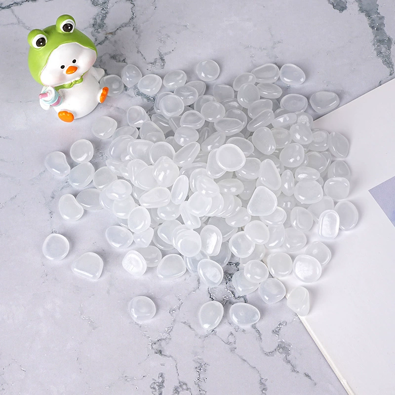 1cm small luminous stone luminescent pebbles factory cross-border special for garden fish tank landscaping archaeological and fluorescent stone