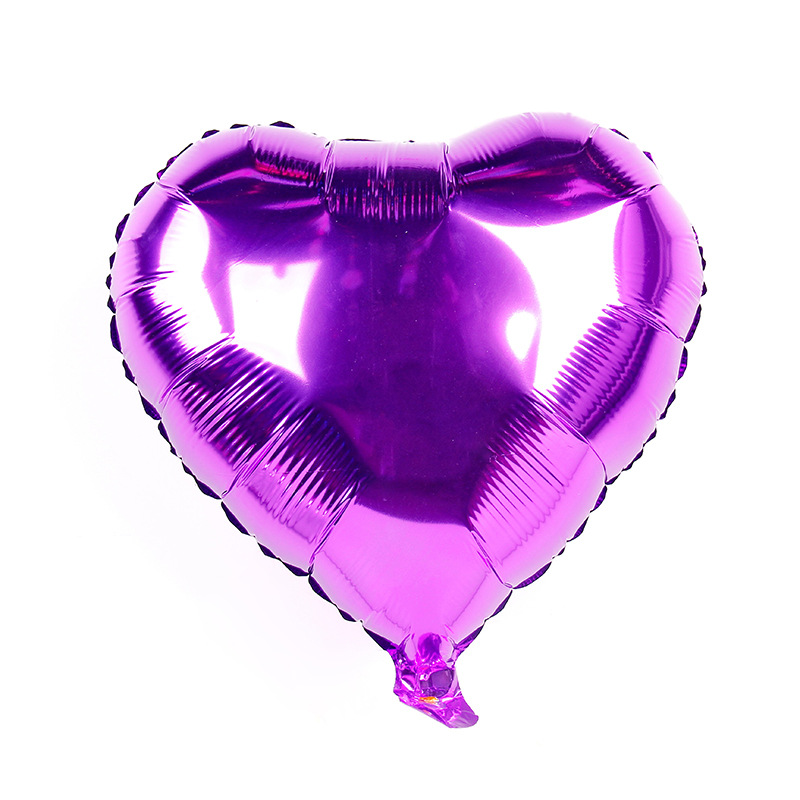 Globo de aluminio en forma de corazón de 18 pulgadas decoración de cumpleaños propuesta de boda confesión decoración melocotón corazón globo de papel de aluminio