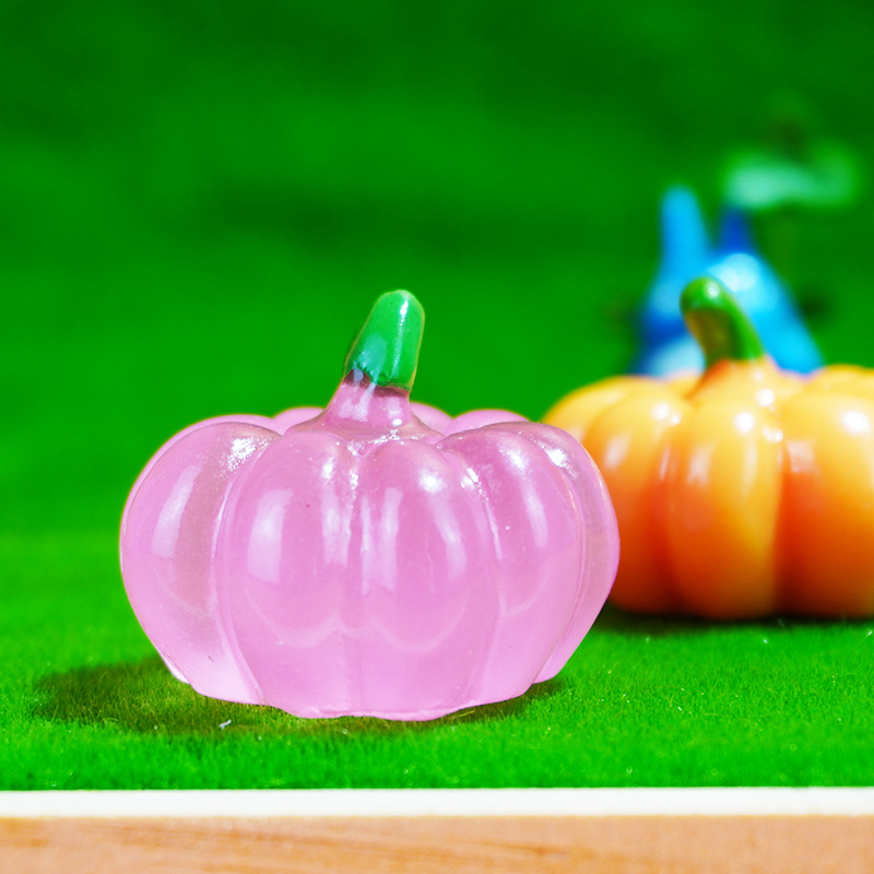 Accesorios para el cabello de joyería de bricolaje Simulación de frutas y verduras Simulación de resina de calabaza Dibujos animados de calabaza Accesorios planos