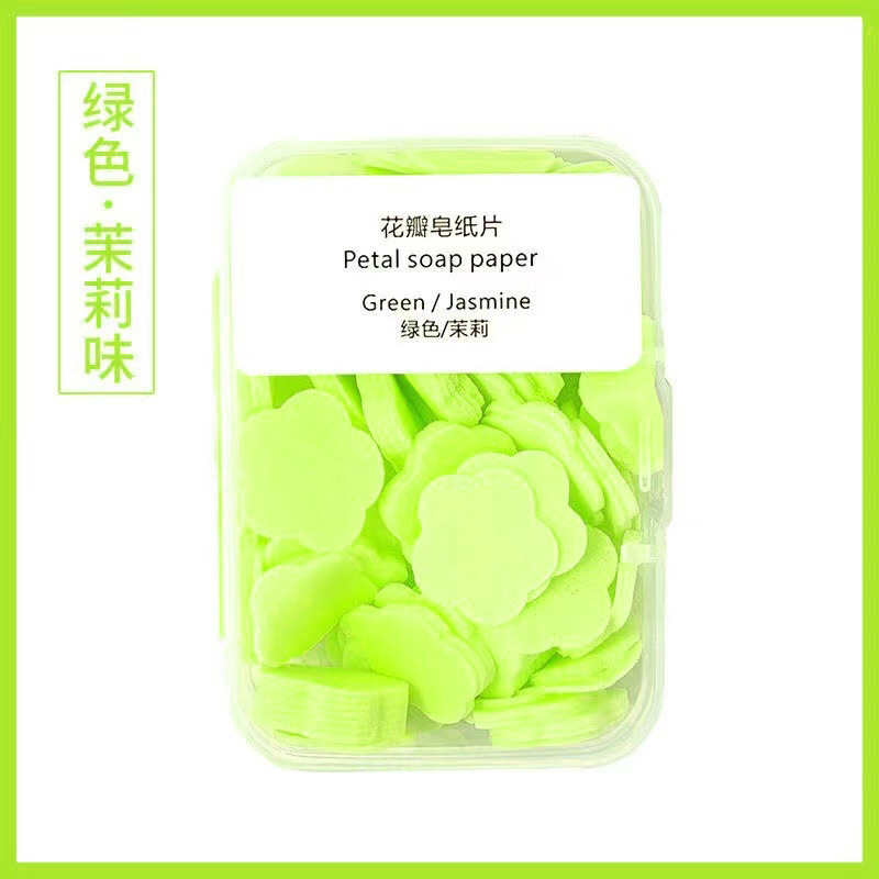 使い捨て石鹸タブレット、携帯用石鹸紙、学生や子供向けの抗菌ミニ花びらハンドウォッシュタブレット|undefined