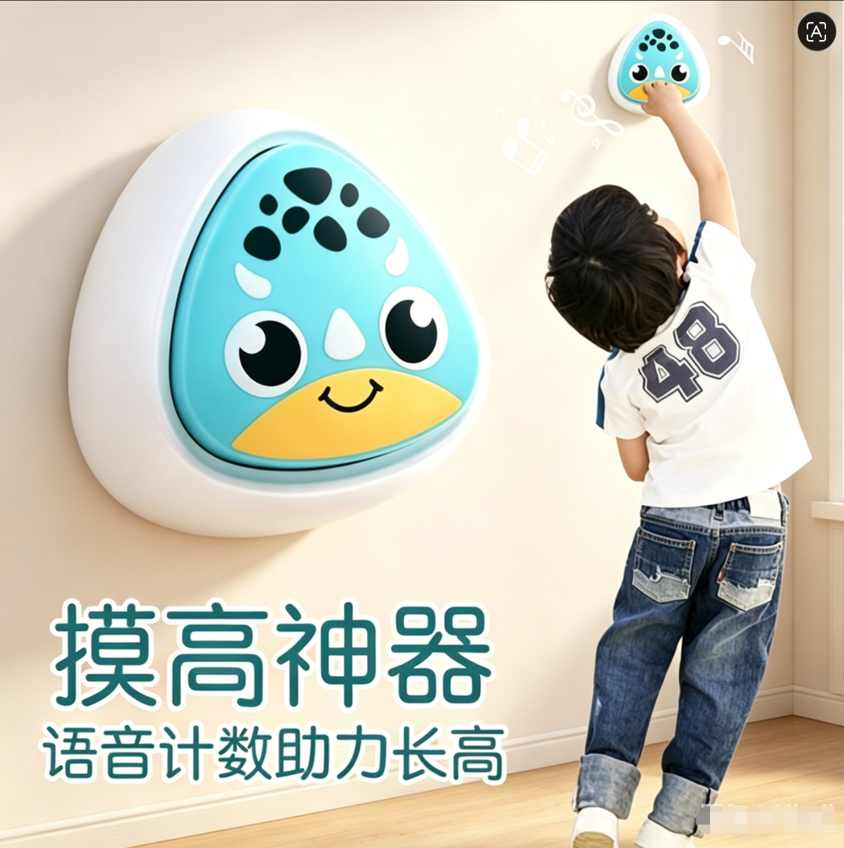 Children's Day Gift for Baby: Height Measurement Toy, Pat-And-Play Trainer, Counter, Bounce and Height-Increasing Device
