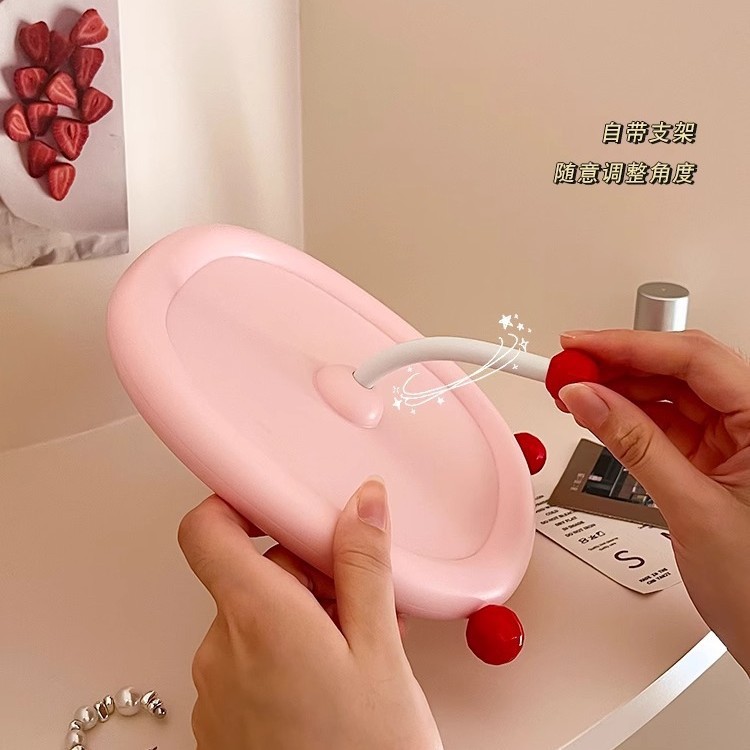 Ins Girl Heart HD Espejo de maquillaje de escritorio dibujos animados belleza princesa de maquillaje de dormitorio de estudiantes de escritorio puede soportar espejo de vestir