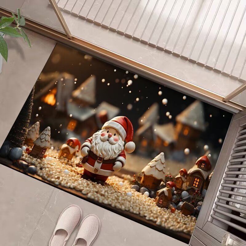 クロスボーダーChristmas carpet外国貿易クリスマスカーペット入戸ドアマット滑り止めクリスマスマット卸売り|undefined