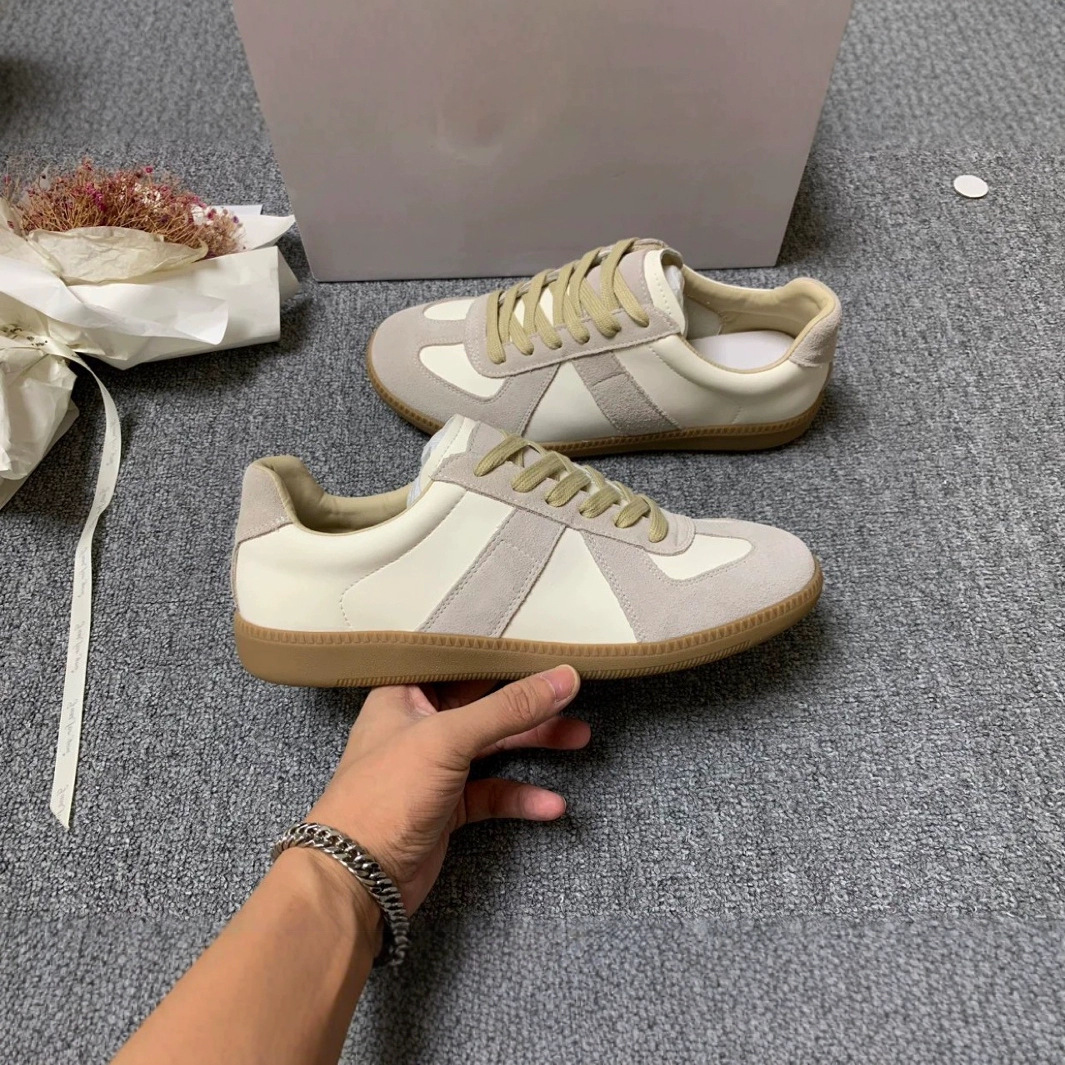 Zapatos para hombres y mujeres, zapatos de cuero de vaca, zapatos de skate, zapatos casuales retro, zapatos blancos transpirables y cómodos, marca de moda