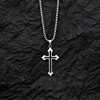Tide, necklace suitable for men and women, pendant for beloved for elementary school students, accessories hip-hop style, new collection, simple and elegant design