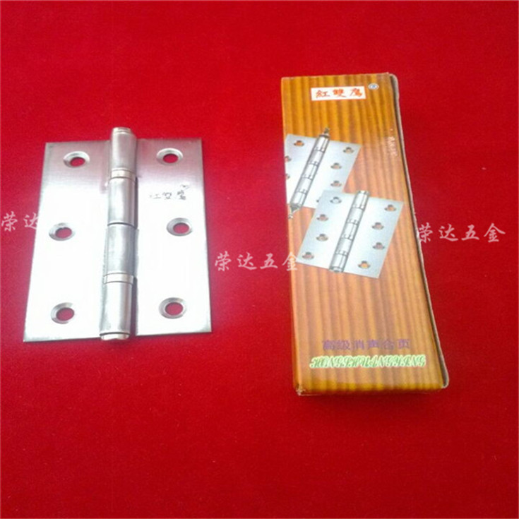 Su popular doble Águila Roja bisagra de acero inoxidable de 3 pulgadas silenciador bisagra con eje muebles bisagra gabinete bisagra de hardware