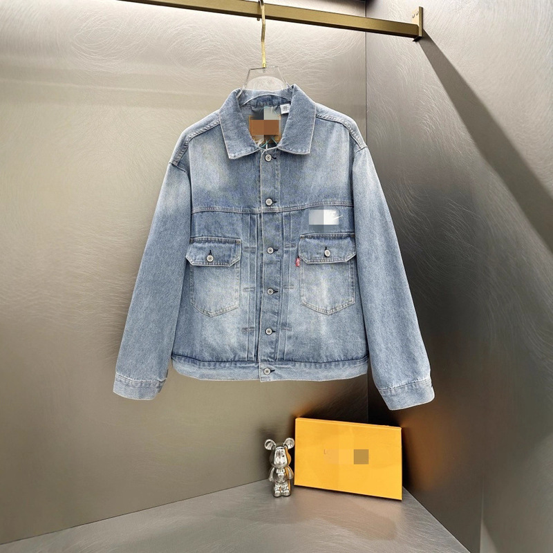 Cross-Border Export Lev*S Co-Branded Nik Denim Jacket Star's Same Style Men's and Women's Autumn and Winter Jacket Casual Trend