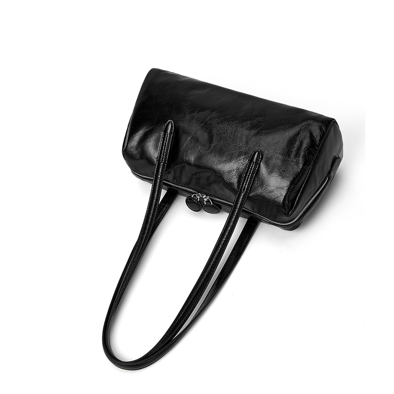Women's 2024 New Retro Tote Bag, Niche Luxury Underarm Bag, Genuine Leather Large Capacity Commuter Shoulder Bag - Thumbnail 5