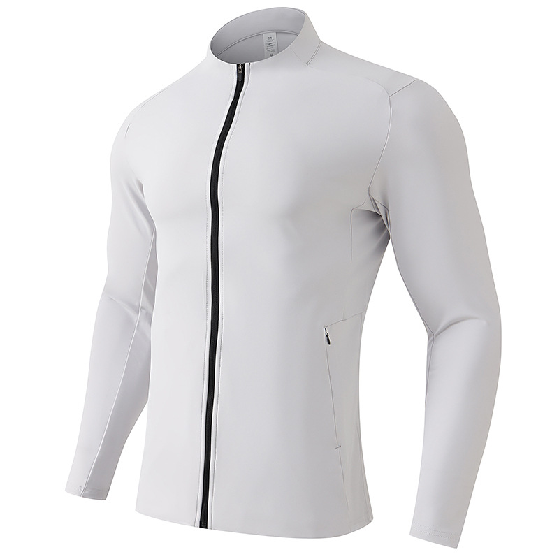 Unisex Zip-Up Training Jacket – Quick-Dry Breathable Workout Top For Outdoor Sports – Lightweight Fall/Winter Activewear In Trendy Colors_voghion.com