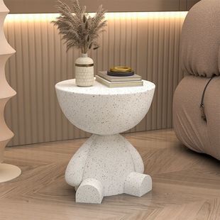 1 Cream Style Creative Mobile Head Coffee Table Living Room Sofa Side Table Small Household Bedroom Bedside Table