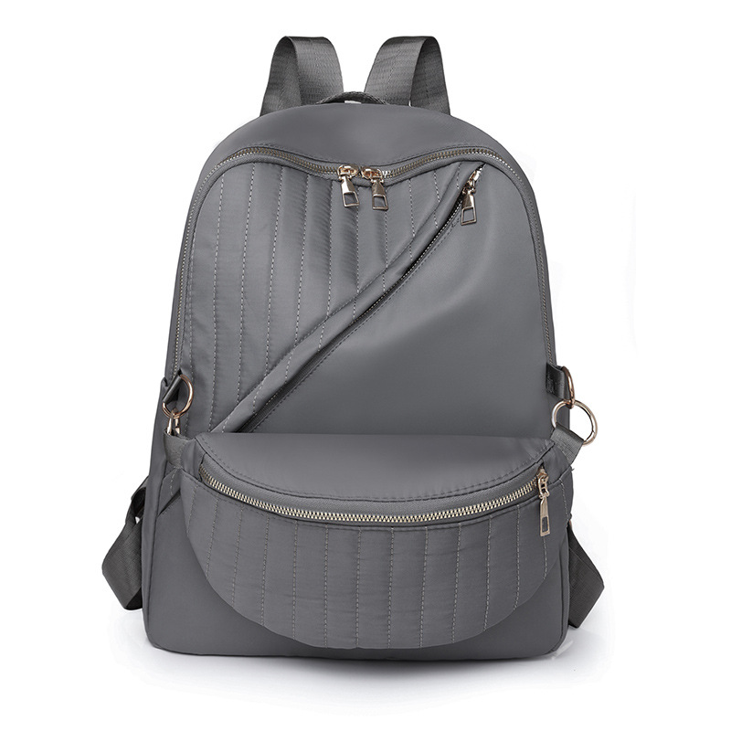 Bolsos para mujer 2024 nuevo bolso de nylon para mujer de color sólido para mujer simple y versátil mochila ligera para exteriores al por mayor