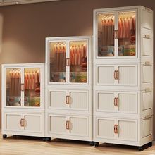 66-80超大号免安装简易折叠成人衣柜收纳柜多层客厅储物柜