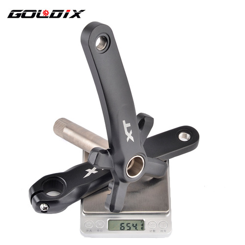 GOLDIX mountain bike hollow integrated chainring 11-speed positive and negative tooth single disc left and right XT four-claw crank 170175MM