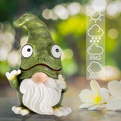クロスボーダーかわいいカエルの小人の人形の家の顔のない老人の精霊のデスクトップの装飾の小さい置物の樹脂の工芸品