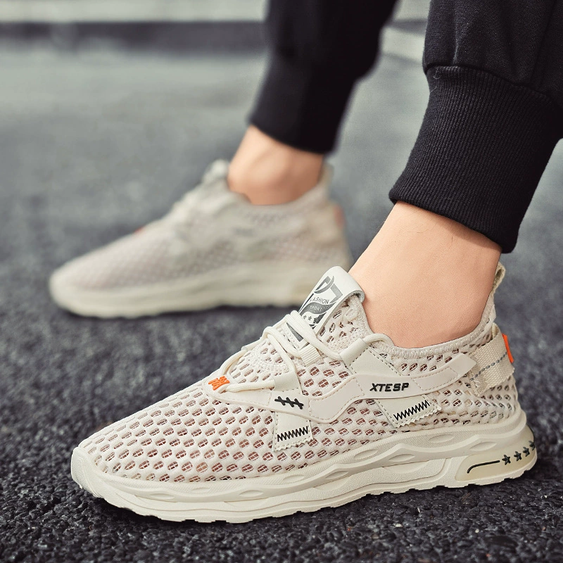 Обувь Мужская обувь Летняя сетчатая лапша дикая мужская спортивная обувь дышащая сетка спортивная обувь большая обувь мужской трансграничный