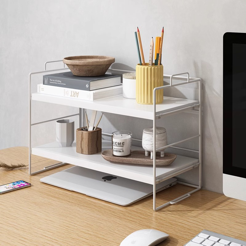 Office Desktop Storage Rack Multi-layer Kitchen Organize Multi-functional Small Desk Office Desk Storage Rack