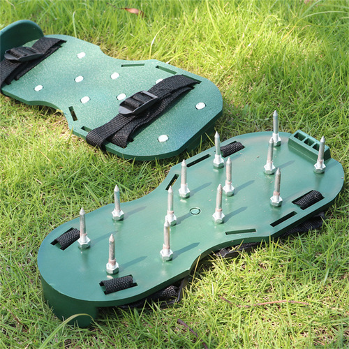 Garden grass loosening tool 4.2CM soil air intake spikes, lawn shoes, lawn self-leveling epoxy ground spikes