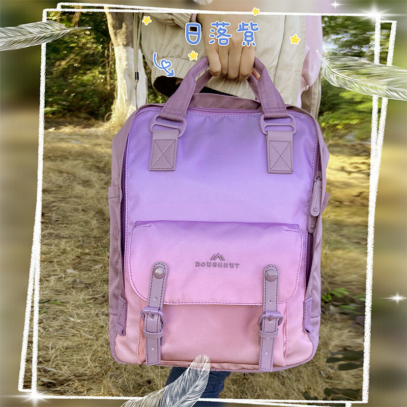 Donut Backpack Women's New Macaron Color Men's and Women's Handbag Student School Bag Sports Travel Bag Donut Backpack Women's New Macaron Color Men's and Women's Handbag Student School Bag Sports Travel Bag