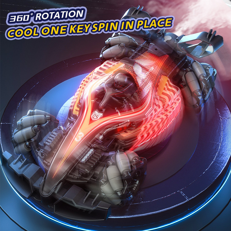 Ventas transfronterizas de alta velocidad de deriva de Fórmula 1 coche de control remoto 2.4G eléctrico cool iluminación coche de carreras spray coche de acrobacias