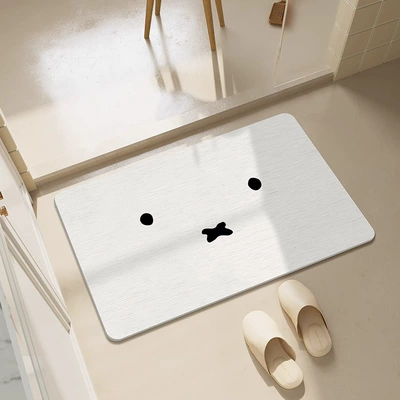 Avtomobil döşəmə paspasları, Foot Mat - expression-rabbit-354509cm-square-white-background