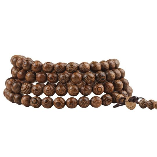 Factory supply old material chicken wing wood bracelet Buddha beads rosary 108 retro style men and women bracelet holding gifts