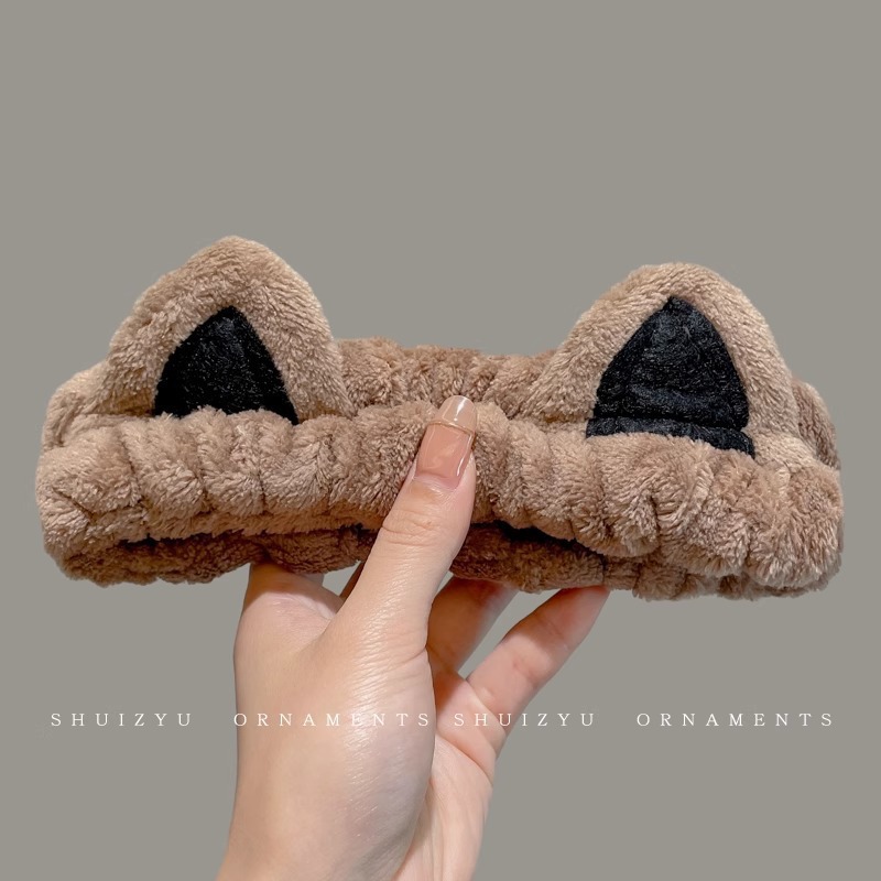 Lavar la cara, banda de cabello para mujeres, máscara de maquillaje especial antideslizante, linda, extraña banda de cabello elástica sin rastro, 2024 nuevo