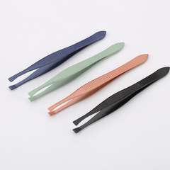 Eyebrow Pliers Stainless Steel Eyebrow Pliers Multi-color Flat Mouth Beauty Brow Tool Tweezers Beauty Tools Wholesale 