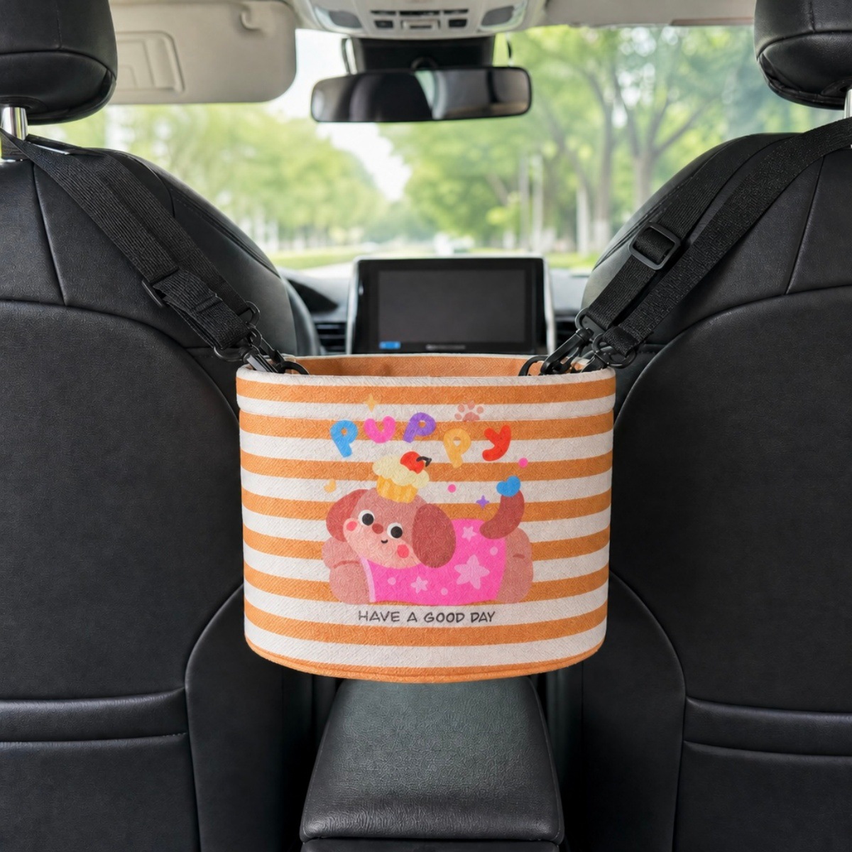 Multifunctional car seat back storage bag, car seat back organizer, storage box for women